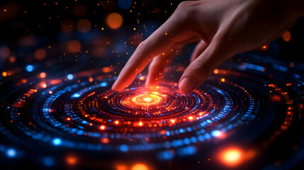 Interactive Data Visualization: Exploring Futuristic Interfaces with Digital Light Shows