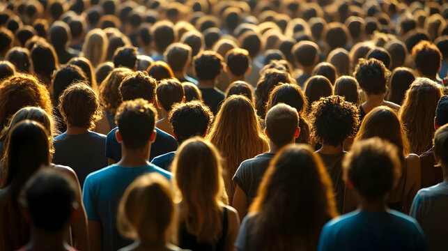 Diverse Crowd Gathers, Sharing Experiences, Connecting Globally,  Building Community Bonds.