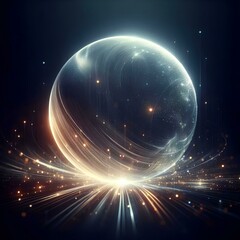 Obraz premium technological mystical sphere 26