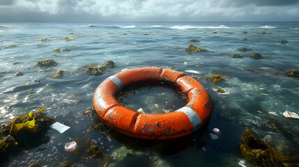 Ocean Pollution: Life Ring in a Sea of Waste