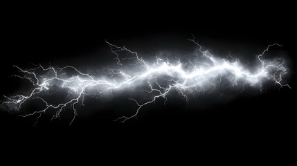 Electric Storm: Bolts of Lightning Flash Across Night Sky