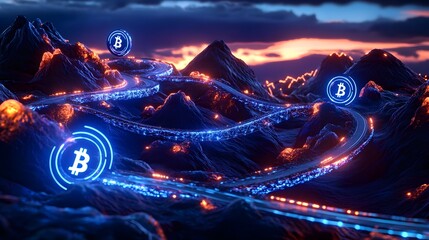 Bitcoin Road to Success Cryptocurrency