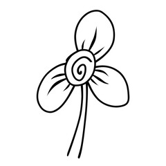 hand drawn flower