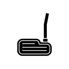 Putter icon Vector flat thin line illustration