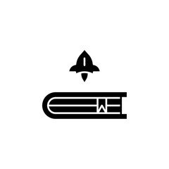 Science fiction icon Vector flat thin line illustration © Petsscouts