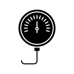 Tire pressure monitoring icon Vector flat thin line illustration