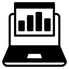 Visualizing Data with Bar Charts on a Laptop