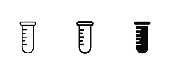 test tube icon set vector. Laboratory icon	