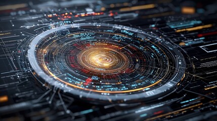 Futuristic AI Powered Marketing Dashboard Showcasing Real Time Campaign Insights and Audience Analytics