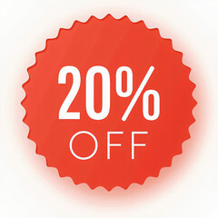 20% off discount icon