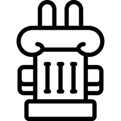 Obraz premium Column Capital Icon