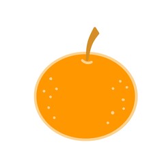 Fruit orange doodle design vector,natural tropical fruit stock vector,doodle orange fruit vector illustration 