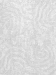Light grey color background with white  pattern. Abstract botanic ornament.	