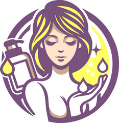 beautiful female face illustration