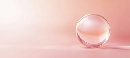 Close-up of glass ball in with bokeh beautiful background