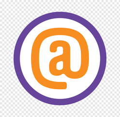 Fototapeta premium Mention icon. Mention, comment, message, Tag, Reference, social media, text, email, mail, etc. mention icon vector illustration eps 10