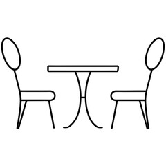 table and chairs
