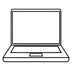 laptop isolated on white background