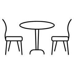 two chairs and table