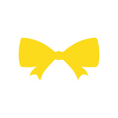 Bow clip art design on plain white transparent isolated background for card, shirt, hoodie, sweatshirt, apparel, tag, mug, icon, poster or badge