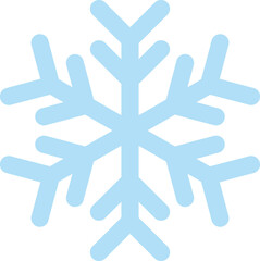 Snowflake winter clip art design on plain white transparent isolated background for card, shirt, hoodie, sweatshirt, apparel, card, tag, mug, icon, poster or badge