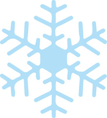 Snowflake winter clip art design on plain white transparent isolated background for card, shirt, hoodie, sweatshirt, apparel, card, tag, mug, icon, poster or badge