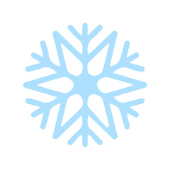 Snowflake winter clip art design on plain white transparent isolated background for card, shirt, hoodie, sweatshirt, apparel, card, tag, mug, icon, poster or badge