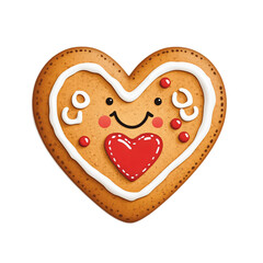 Obraz premium heart shaped gingerbread cookies