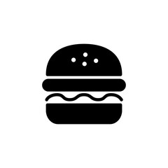 Burger icon logo design. burger sign and symbol. hamburger