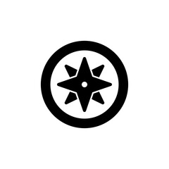 Compass icon logo design. arrow compass icon sign and symbol