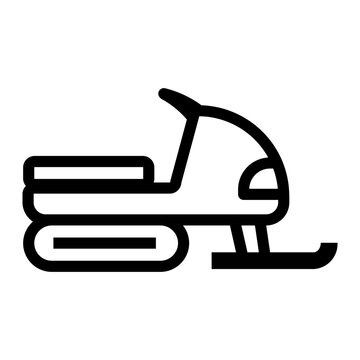 recommend clip art: snowmobile Line Icon