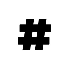 Hashtag icon logo design. hashtag sign and symbol
