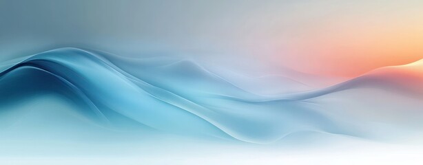 Fototapeta premium Serene Abstract Landscape Soft Pastel Gradient Modern Minimalism