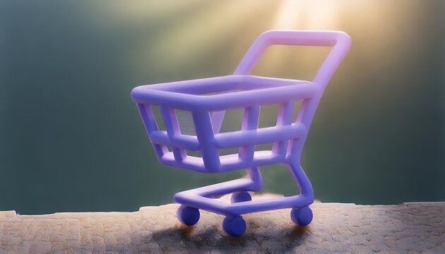 A sleek, minimalist icon of an empty shopping cart designed for e-commerce, digital stores, apps, and websites. Ideal for online shopping platforms, marketing visuals, and user-friendly retail