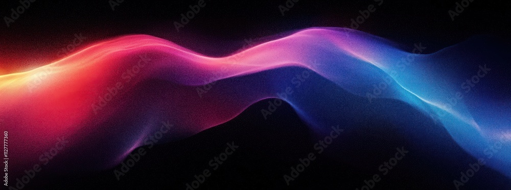 Fototapete Abstract Colorful Gradient Background with Smooth Wave Shape and Noise Texture for Dynamic Design