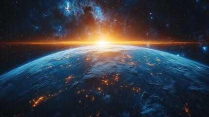 Earth from Space - A Stunning Sunrise