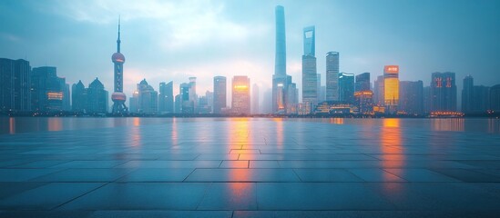 Obraz premium Shanghai Skyline at Dawn