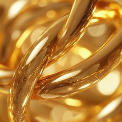 Glistening gold jewelry collection showcase studio lighting artistic photography elegant atmosphere