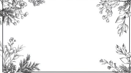 Obraz premium Blank frame template vector illustration