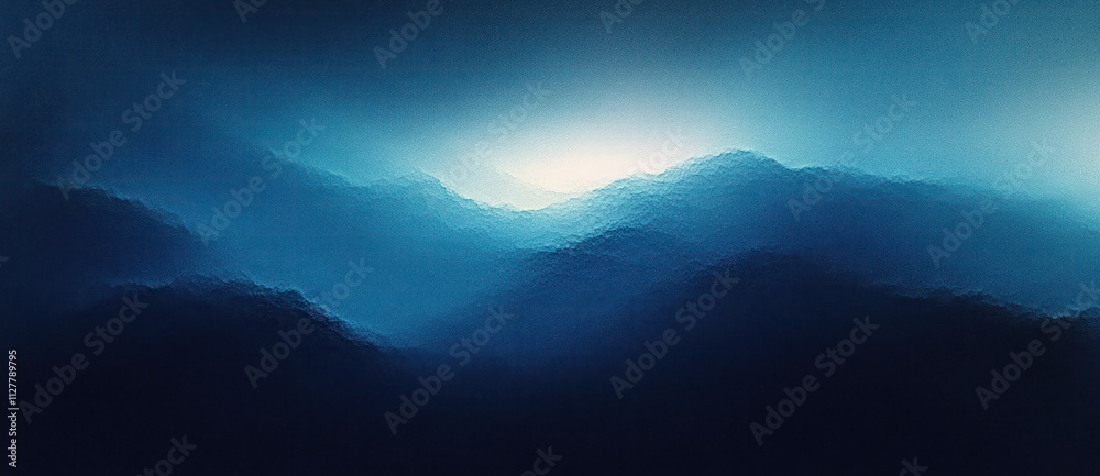 Poster deep blue teal gradient minimalist abstract texture background design for poster banner header cover