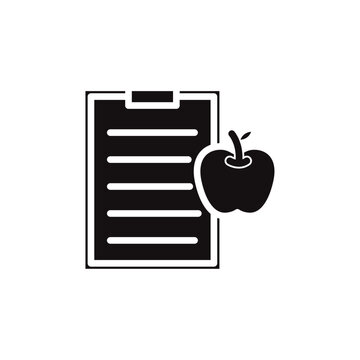 recommend clip art: Diet plan icon Thin line art collection