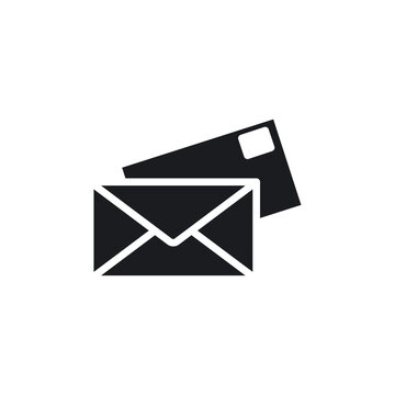 recommend clip art: Envelope icon Thin line art collection