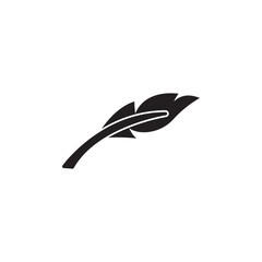 Obraz premium Feather icon Thin line art collection