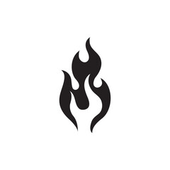 Flame icon Thin line art collection