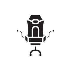Gaming chair icon Thin line art collection