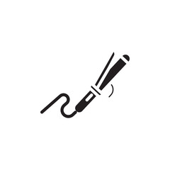 Obraz premium Hair curler icon Thin line art collection