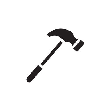 recommend clip art: Hammer icon Thin line art collection