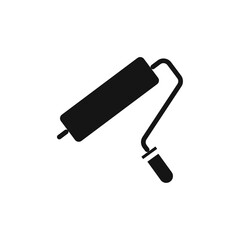 Paint roller icon Thin line art collection