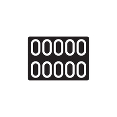 Pill Blister Pack icon Thin line art collection