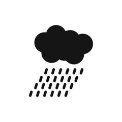 Rain icon Thin line art collection